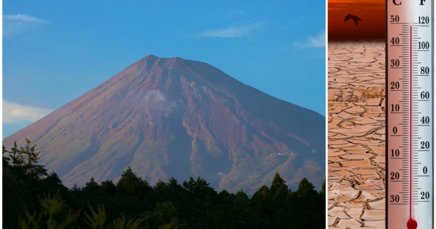 Impactul crizei climatice în Japonia: Muntele Fuji a rămas fără zăpadă la sfârșitul lunii octombrie, pentru prima dată în 130 de ani. 1 efectele crizei climatice in japonia pentru prima data in 130 de ani muntele fuji a ramas fara zapada la finalul lunii octombrie 672371bf77497