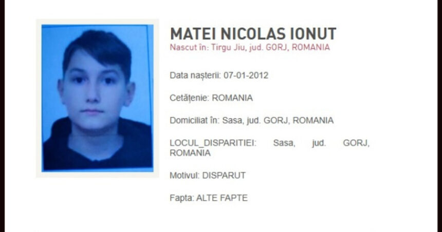 alerta in gorj un baiat de 12 ani a fost dat disparut salvamontistii au intervenit pentru cautarea minorului 67390d83b1ce7