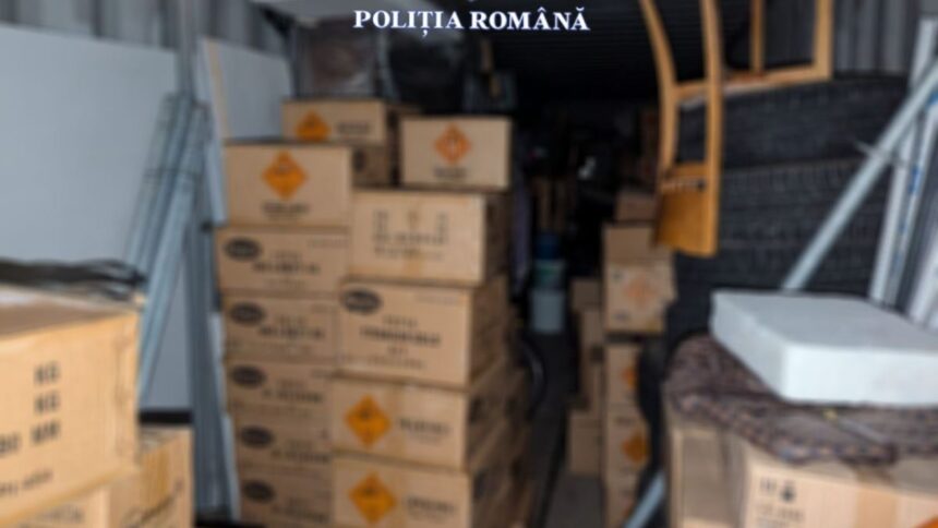 Aproximativ 3,5 tone de articole pirotehnice confiscate de polițiștii din Constanța. 1 aproximativ 35 tone de articole pirotehnice indisponibilizate de politistii constanteni 6740b7c5c4d30