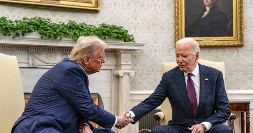 donald trump a fost primit de joe biden la casa alba si a promis o tranzitie fara probleme 6734f305059b1