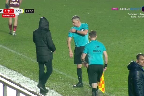 incredibil arbitrul din rapid petrolul s a accidentat si a fost schimbat 674a256c000ab