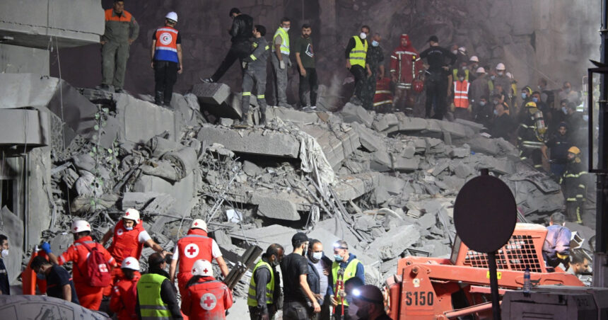 liban acuza israelul ca a bombardat o cladire rezidentiala din centrul beirutului un masacru terifiant 67418ceb88e79