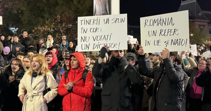 mitinguri in mai multe orase impotriva lui georgescu o tara ca afara nu e legionara 67462aaf580c7
