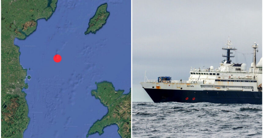 o nava ruseasca de spionaj a intrat in apele teritoriale ale irlandei a fost observata ca opera drone intr o zona cu cabluri submarine 67388f6918cc4