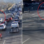 video o roata in deriva a facut slalom printre masini in iasi momentul in care aceasta e aproape sa loveasca in plin un grup de pietoni 674704292c927