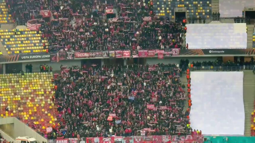 video scandarea care i a adus o amenda uriasa romaniei a rasunat din nou pe arena nationala la meciul fcsb olympiakos 6748de6eb029e