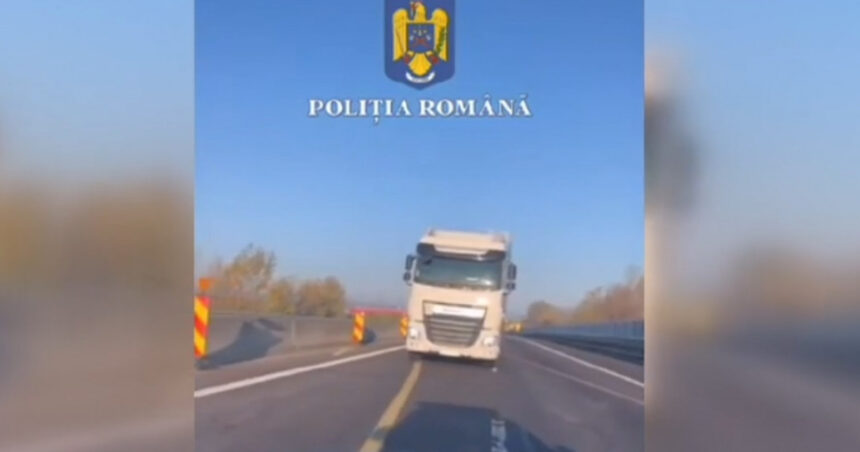 video un sofer polonez circula cu tir ul pe contrasens pe a1 imagini surprinse de o camera de bord 6738bf6b230b3