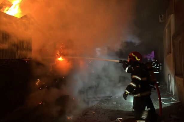 arde un grajd in satul movilita comuna topraisar in interior se afla mai multe animale 676054cdba632