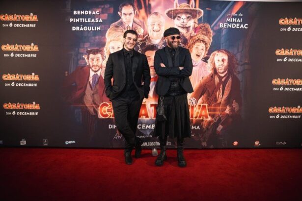 cine l a ajutat pe mihai bendeac sa se imbrace in fusta la premiera filmului casatoria tinutele purtate de ceilalti actori 6751b354a4fef