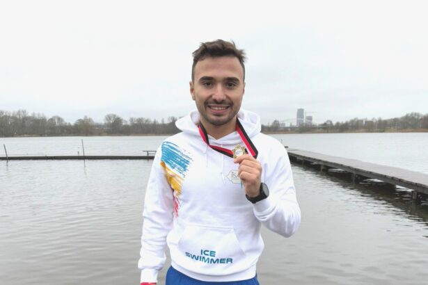cristian tranulea a luat aurul la campionatele olandei la inot in ape inghetate 676014dce6f08