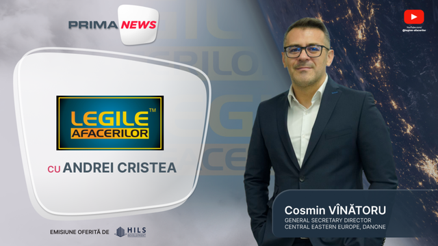 editie speciala legile afacerilor invitat cosmin vinatoru general secretary director cee danone gustul celor 25 de ani sarbatoriti 67658225be779