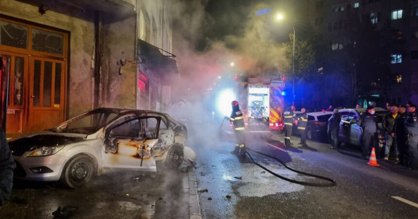 explozie urmata de incendiu violent un autoturism a ars complet in cluj proprietarul suferind arsuri totul a pornit de la o cearta 6771a53e1cb88