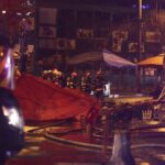 foto incendiu puternic la mai multe magazine din piata matache din capitala a fost emis mesaj ro alert din cauza degajarilor de fum 676658b94d4af