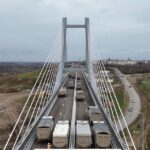 foto podul hobanat de pe drumul de centura al galatiului teste de rezistenta inaintea inaugurarii 675befd7b50f9