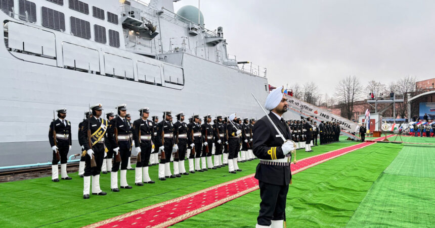 india a lansat la apa o fregata multirol construita in rusia este o mandra marturie a puterii maritime in crestere 67570b6d806f5