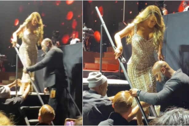 mariah carey filmata in timp ce merge cu greu pe scari motivul pentru care si a anulat mai multe concerte de craciun 67615d748826e