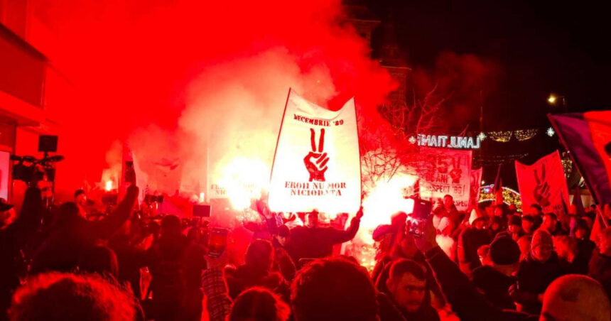 mars al suporterilor la timisoara la 35 de ani de la revolutie libertate jos comunistii pacat pacat de sangele varsat 6760a15b2c813