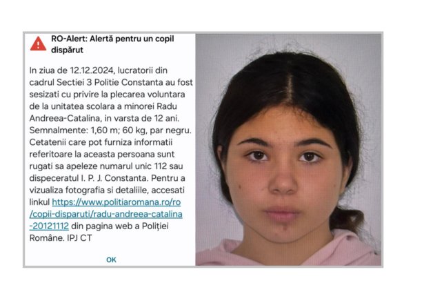 minora fugita dintr un centru de plasament a fost gasita de politistii din medgidia in aceasta dimineata 675bd70825fde