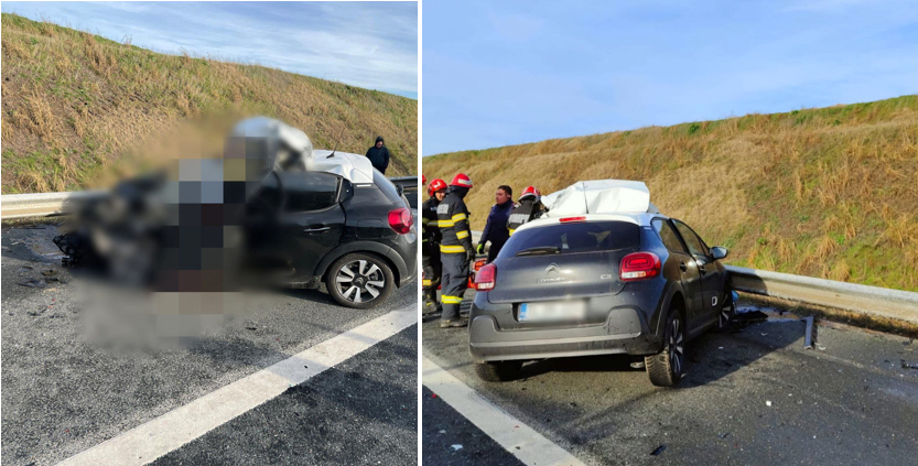 oficial despre accidentul de pe a2 o femeie care conducea un autoturism cu numere de tulcea a intrat frontal intr un utilaj 675d7d0de9935