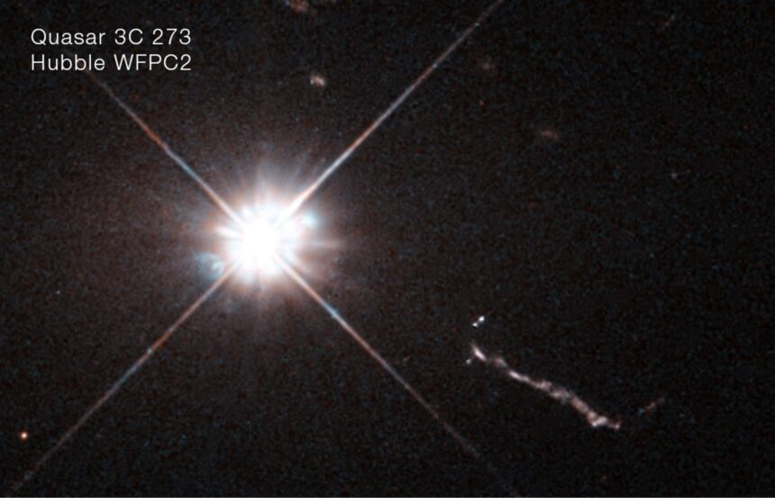 telescopul hubble a realizat cea mai apropiata imagine cu un quasar de pana acum 67595e8ba52d2