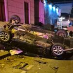 un autoturism s a rasturnat pe carosabil pe strada arcului in zona doraly 676861030929a