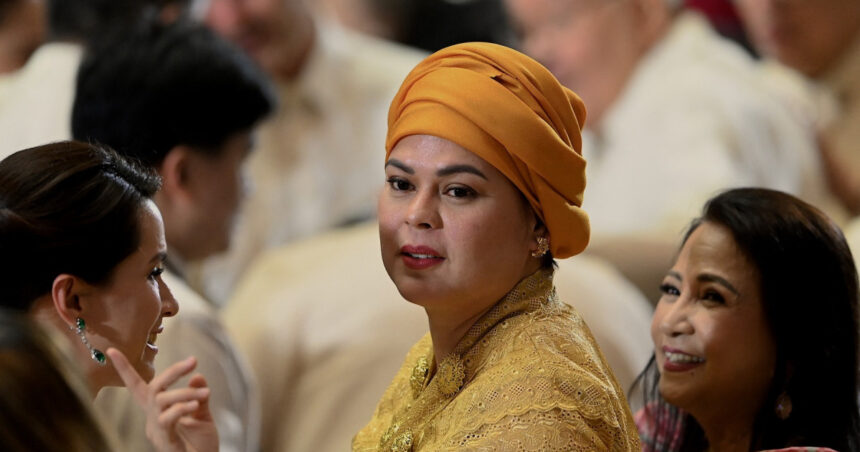 vicepresedinta din filipine sara duterte este vizata de o plangere pentru destituire 674dbf1511ffd