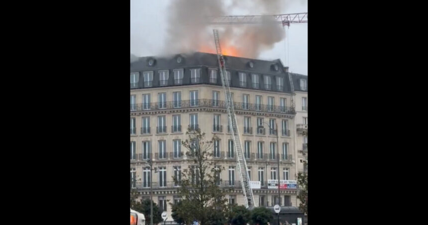 video incendiu violent in apropiere de gara saint lazare din paris turnul eiffel evacuat in urma unui alt incendiu 676aab6949ff3