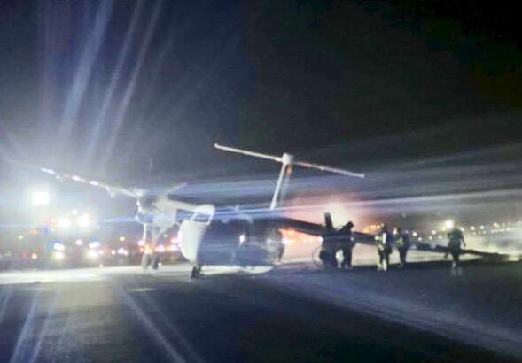 video la un pas de tragedie un avion air canada a luat foc dupa aterizarea pe aeroportul din halifax 67719f090a3c3