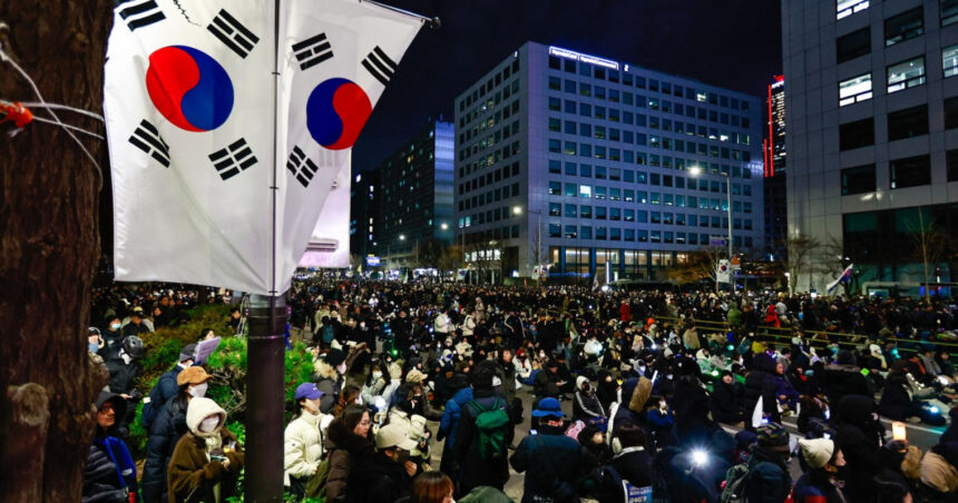 video motiunea de destituire a presedintelui sud coreean a esuat 150 000 de oameni protesteaza in fata parlamentului cerandu i sa plece 67544f46a2f03