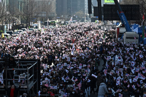 analiza de ce folosesc protestatarii sud coreeni simboluri americane si un slogan pro trump 677cb61398453
