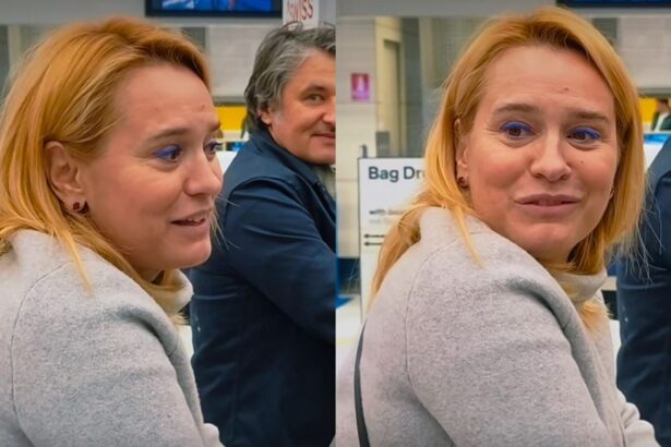 andreea esca filmata pe aeroport cantand imnul rapidului inainte de zborul spre dubai video 677e26483d56d