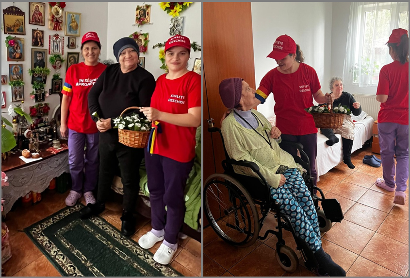 foto voluntarii asociatiei suflete deschise au ajuns astazi cu daruri la varstnicii de la caminul de batrani din poarta alba si la copiii din satul culmea 6793d7e07d066