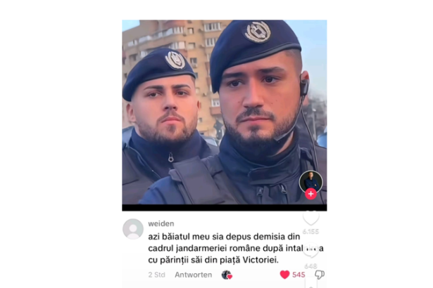 jandarmeria romana neaga informatia ca un jandarm ar fi demisionat dupa ce si a intalnit parintii la un protest 6797e17c8e8fe