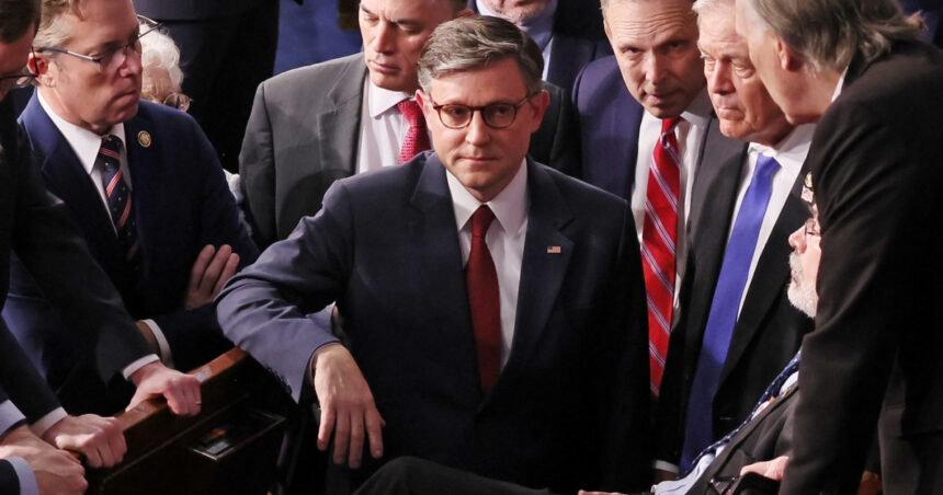 mike johnson a fost reales presedinte al camerei reprezentantilor dupa un vot care a aratat diviziuni intre republicanii lui trump 6778549bcf640