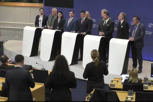 protest aur in fata parlamentului european simion valul trumpist va matura europa in acest an video 679a5396048e5