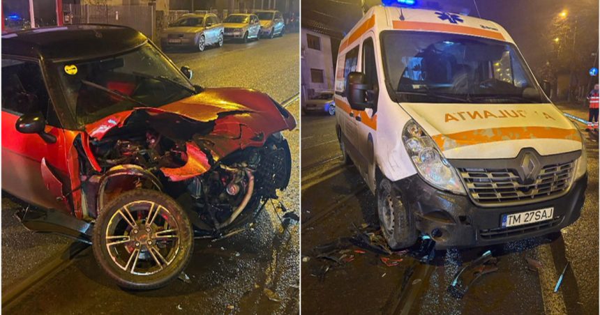 Accident rutier în Timișoara: O ambulanță care transporta un pacient la spital a fost lovită de un șofer de 16 ani. 1 video accident rutier in timisoara o ambulanta care transporta un pacient la spital a fost lovita de un sofer de 16 ani 6790b1b882e6f