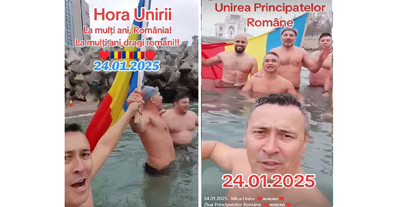 Constănțenii au jucat Hora Unirii în valurile mării 1 video constantenii au jucat hora unirii in valurile marii 6793c2c9229d5
