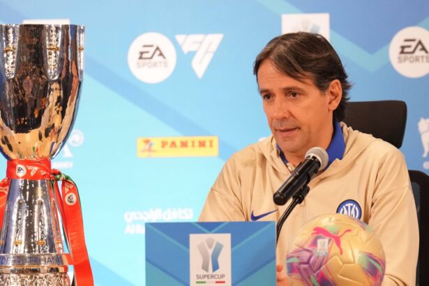video exclusiv simone inzaghi se pune in garda inainte de finala inter ac milan din supercupa italiei live pe voyo 677be6a970b68
