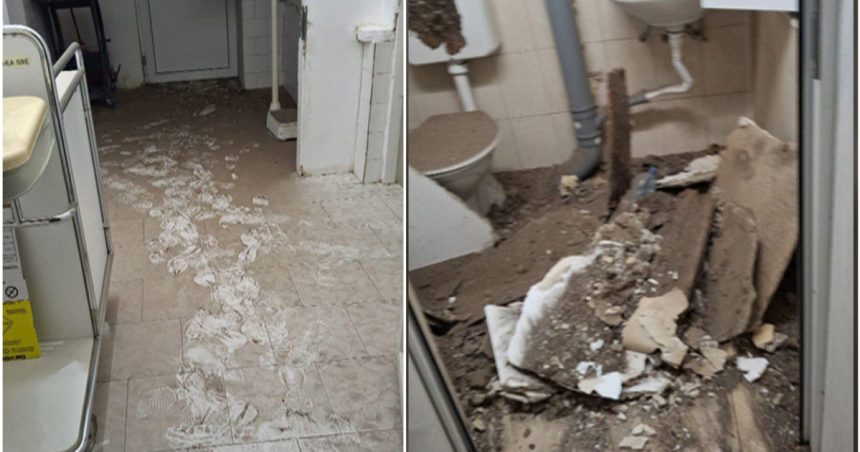 pericol la maternitatea din timisoara unde aparatura de milioane de euro risca sa fie distrusa si parti din tavan s au prabusit 67a1d8564850a