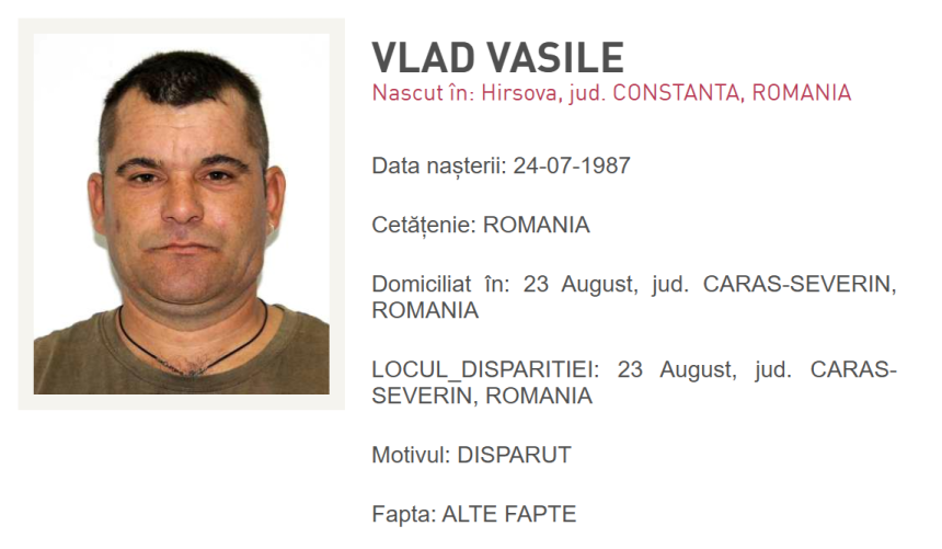 un barbat nascut in orasul harsova a disparut daca aveti informatii despre acesta sunati la 112 67b218ce2e0dd