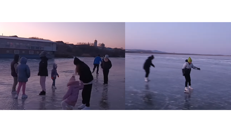 video continua traditia la sarichioi lacul razelm a devenit un imens patinoar natural 67bba0be530c3