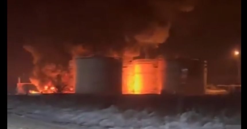 video incendiu la un depozit de petrol din krasnodar dupa un atac ucrainean cu drone asupra rusiei 67a30de9b4735