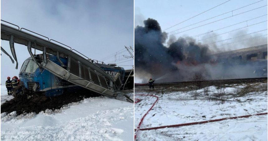 Incidente în lanț pe calea ferată. Ultimele imagini cu trenul condus de bărbatul care și-a pierdut viața în tragedia feroviară din Olt 1 video incidente in lant pe calea ferata ultimele imagini cu trenul condus de barbatul care si a pierdut viata in tragedia feroviara din olt 67b993cd80322