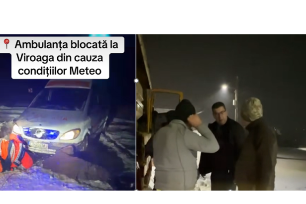 video o ambulanta a fost scoasa din zapada la viroaga aflat pe teren florin mitroi a ajutat la deblocarea salvarii siguranta si accesibilitatea drumurilor este o prioritate 67b42bab7cce4