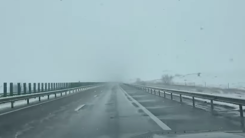 video trafic fluid pe autostrada a2 in ciuda ninsorii autoritatile recomanda prudenta 67b2156275cb0