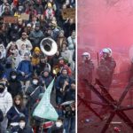 videofoto greva in belgia cu peste 60 000 de persoane impotriva politicii economice tun cu apa artificii si trafic aerian blocat complet 67aef26c4853d