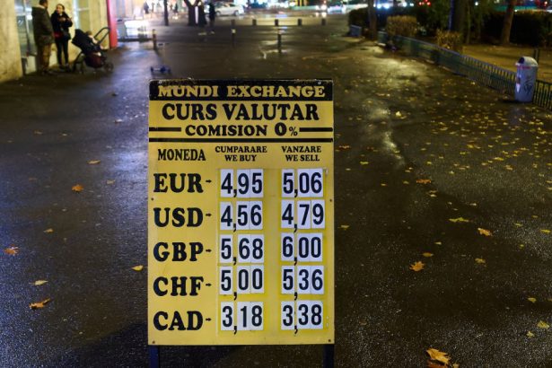 bnr leul s a depreciat luni in raport cu euro si dolarul american 67cee14918303