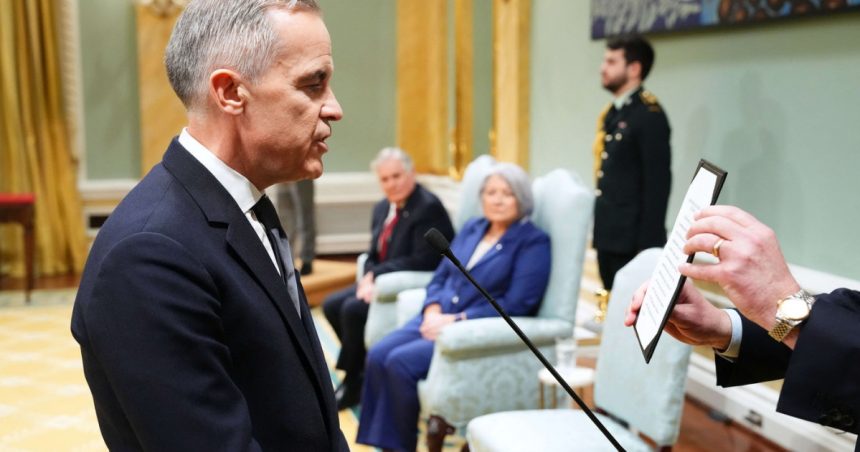 Canada are un nou prim-ministru. Mark Carney a fost învestit în funcție, dar se preconizează că va declanșa alegeri anticipate. 1 canada are un nou prim ministru mark carney a fost investit in functie dar este asteptat sa declanseze alegeri anticipate 67d477987dddb