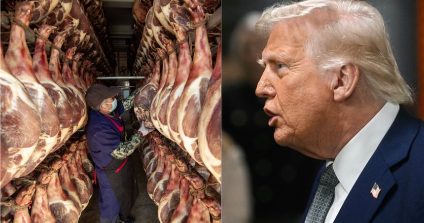 China a descoperit soluția ideală pentru a contracara tarifele vamale impuse de Trump: Marele zid din carne de porc. 1 china a gasit apararea perfecta contra tarifelor vamale impuse de trump marele zid din carne de porc 67da579bdc137