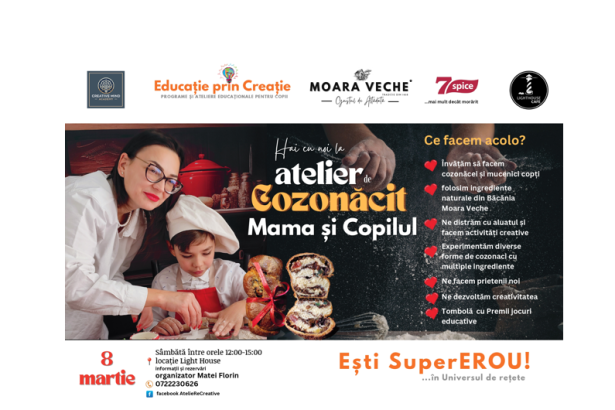 constanta de 8 martie mamicile si copiii pot participa la atelierul de cozonacit organizat de fondatorul brandului moara veche 67c869b213b4f